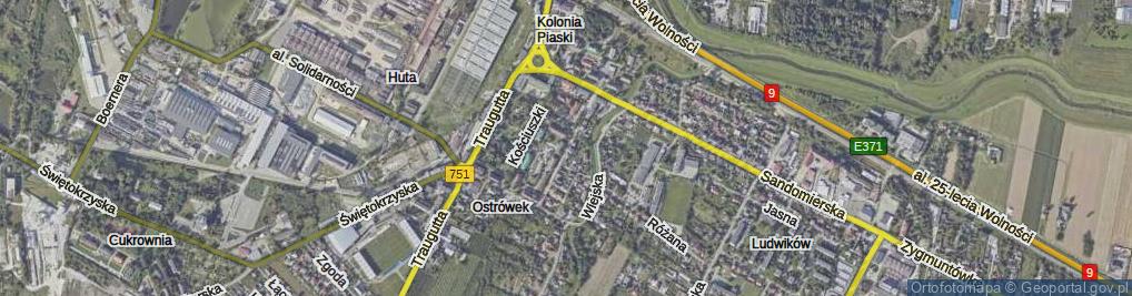 Zdjęcie satelitarne Klimkiewiczowska ul.